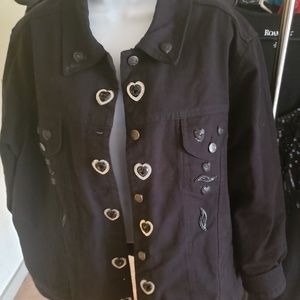 Embellished denim jacket